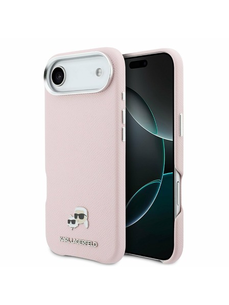 Karl Lagerfeld Karl Lagerfeld PU Karl and Choupette Heads Pins MagSafe Rückseite für iPhone Air Rosa
