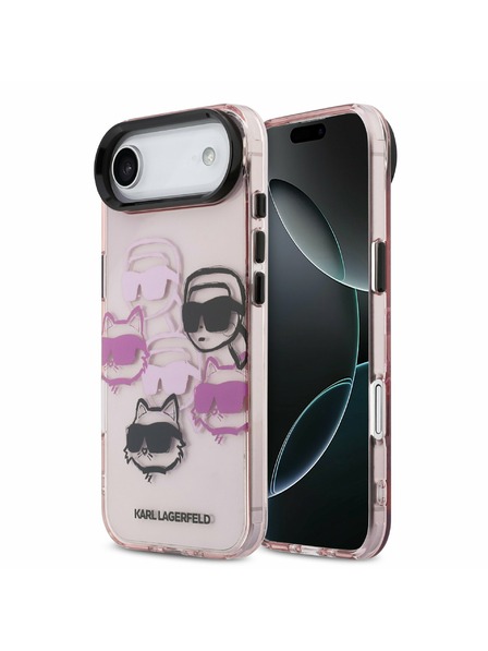 Karl Lagerfeld Karl Lagerfeld IML Multi K&CH Heads Rückseite für iPhone Air Rosa