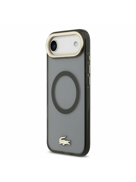 Lacoste Lacoste PC/TPU Frosted Finish Gold Logo MagSafe Rückseite für iPhone Air Schwarz