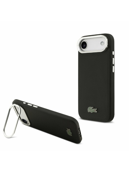 Lacoste Lacoste Iconic Petit Pique Camera Stand MagSafe Rückseite für iPhone Air Schwarz
