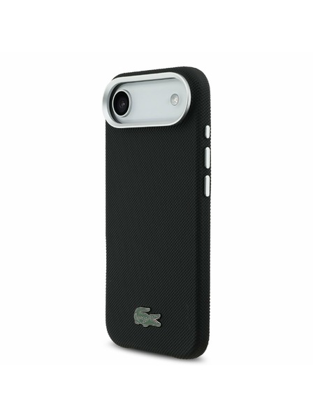 Lacoste Lacoste Iconic Petit Pique Metal Logo MagSafe Rückseite für iPhone Air Schwarz