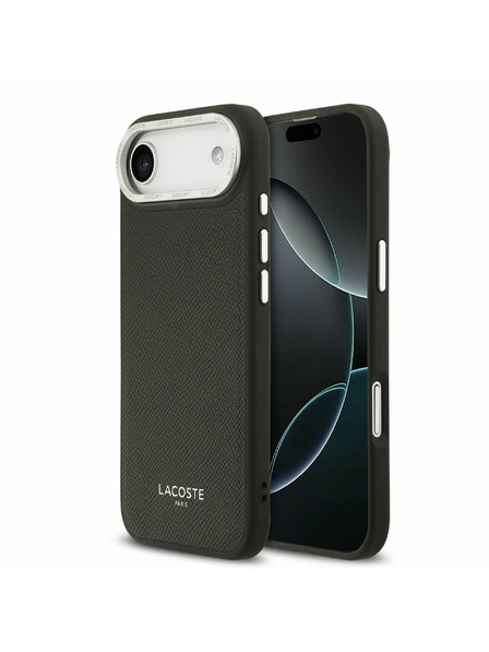 Lacoste Lacoste PU Leather Champs Elysees MagSafe Rückseite für iPhone Air Schwarz