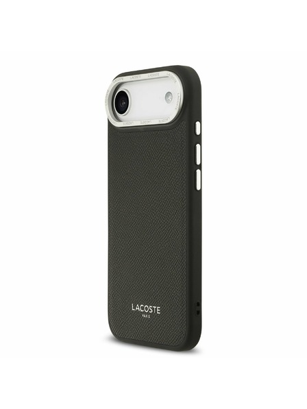 Lacoste Lacoste PU Leather Champs Elysees MagSafe Rückseite für iPhone Air Schwarz