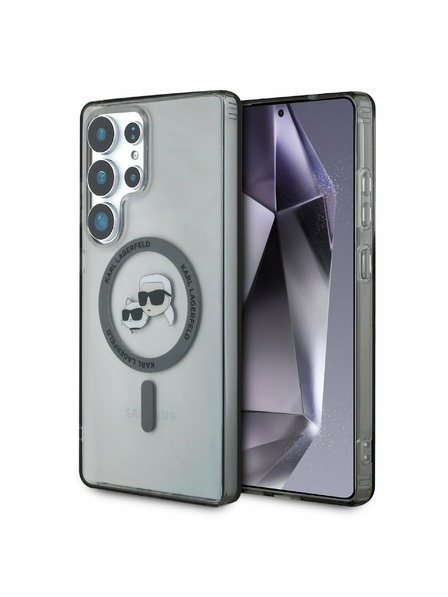 Karl Lagerfeld Karl Lagerfeld IML K&CH Heads MagSafe Rückseitenschutz für Samsung Galaxy S25 Ultra Schwarz