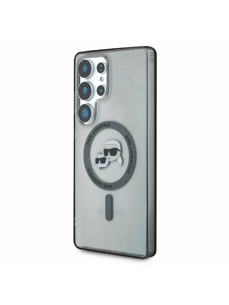 Karl Lagerfeld Karl Lagerfeld IML K&CH Heads MagSafe Rückseitenschutz für Samsung Galaxy S25 Ultra Schwarz
