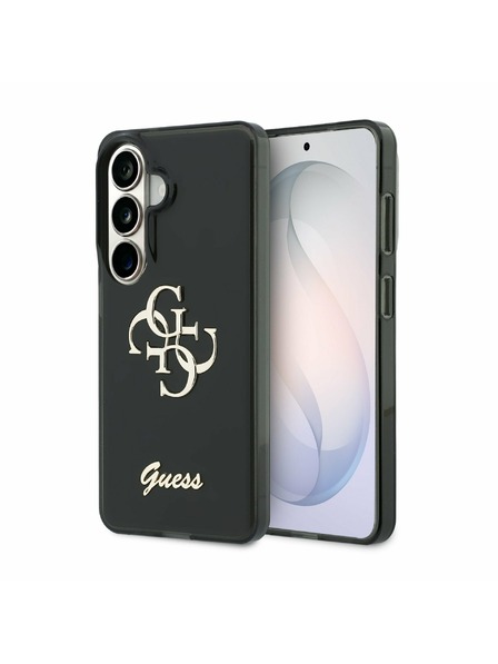 Guess Guess IML 4G Script Metal Logo Rückseitenschutz für Samsung Galaxy 26 Schwarz