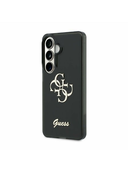 Guess Guess IML 4G Script Metal Logo Rückseitenschutz für Samsung Galaxy 26 Schwarz