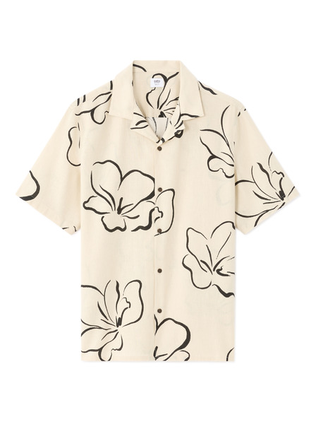 Celio Leinenhemd Naflori mit Kurzarm