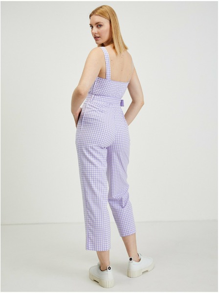 Orsay Hellvioletter Damen Overall kariert ORSAY Alabama