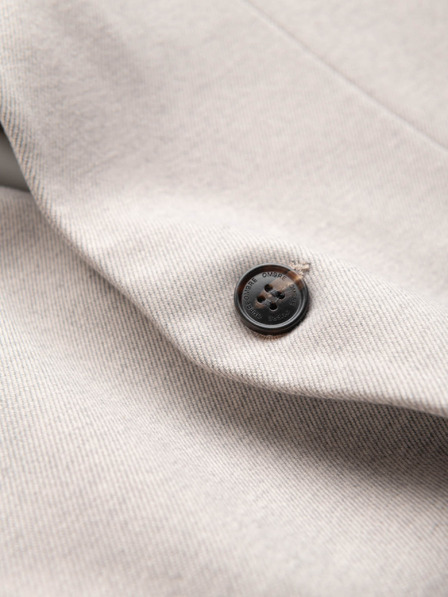 Ombre Clothing Ombre Clothing hellbraune Herrenjacke mit Stehkragen