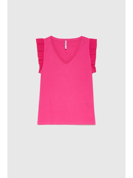 Moodo Baumwollbluse rosa Moodo
