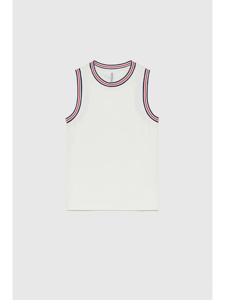 Moodo Baumwoll-Top weiß Moodo