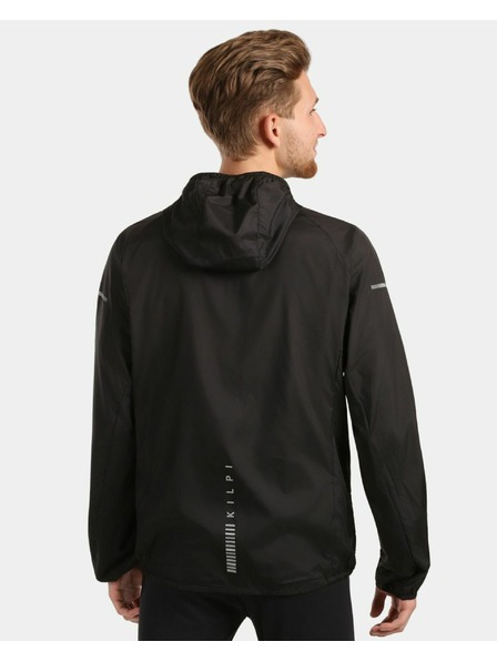 Kilpi Herren-Leichte windundurchlässige Jacke Kilpi ROSA-M Schwarz