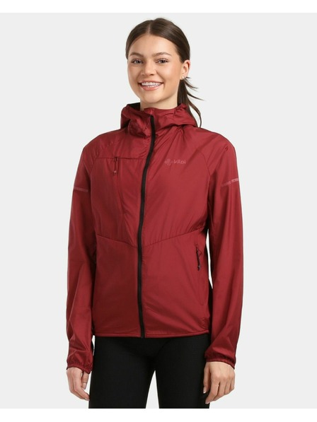Kilpi Damen-Leichte windundurchlässige Jacke Kilpi ROSA-W Dunkelrot