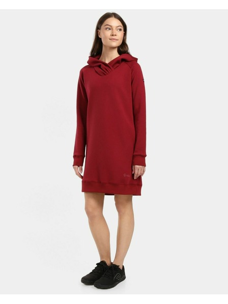 Kilpi Langer Damen-Hoodie Kilpi HEYDEN-W Dunkelrot