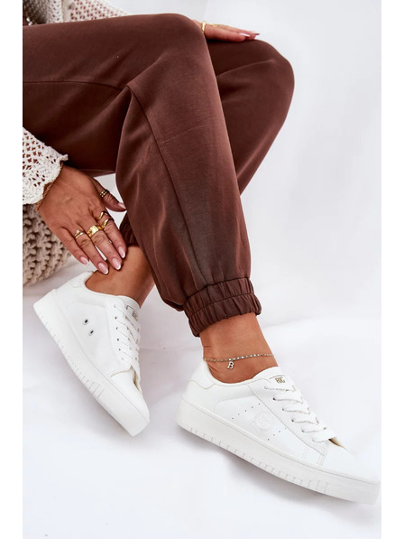 BIG STAR SHOES Damen-Niedrige Sneaker aus ECO-Leder Big Star – weiß