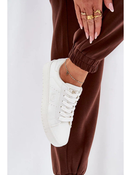 BIG STAR SHOES Damen-Niedrige Sneaker aus ECO-Leder Big Star – weiß