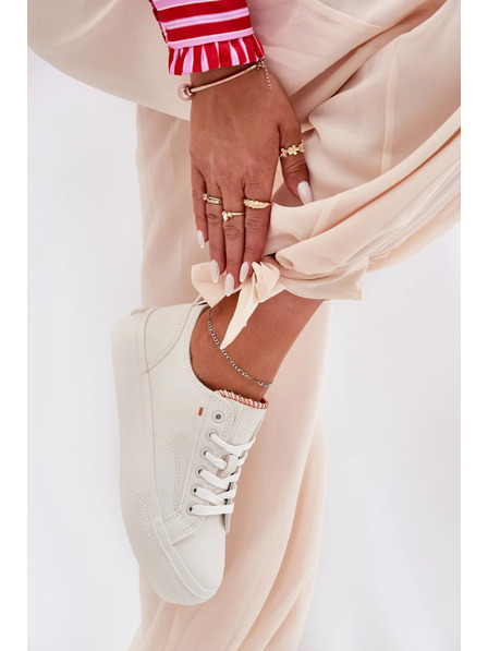 BIG STAR SHOES Damen-Sneaker auf Plattform Big Star – hellbeige