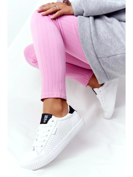 BIG STAR SHOES Damen-Mode-Sneaker Big Star – weiß/schwarz