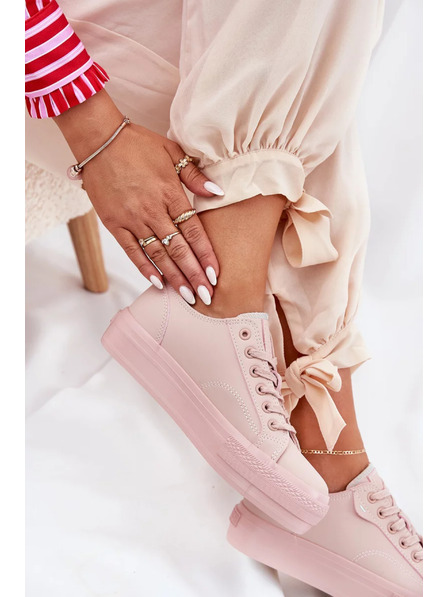 BIG STAR SHOES Damen-Sneaker auf Plattform aus ECO-Leder Big Star – rosa