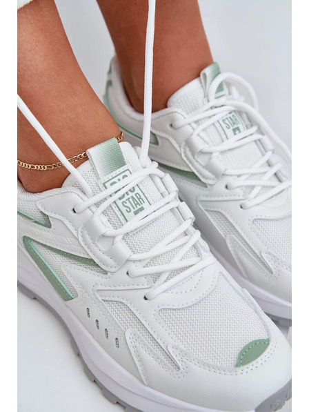 BIG STAR SHOES Damen-Sportschuhe Big Star HI-POLY SYSTEM – weiß/mint