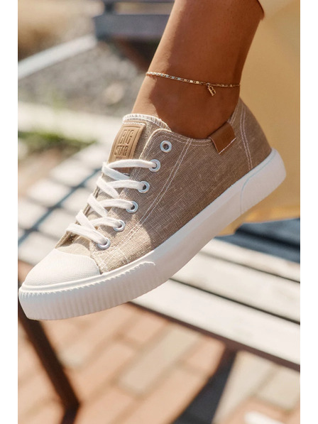 BIG STAR SHOES Damen-Textil-Sneaker Big Star – beige