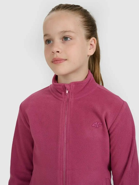 4F Fleece-Kapuzenpullover für Mädchen 4F