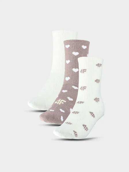 4F Mädchen-Socken 4F F394 (3er-Pack)