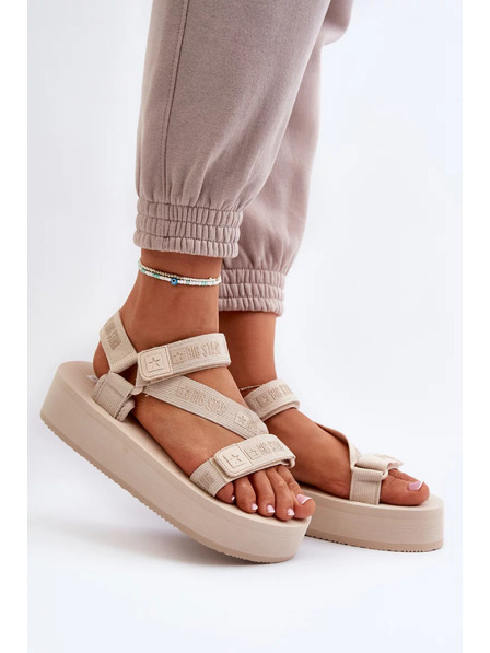 BIG STAR SHOES Damen-Plateau-Sandalen Big Star - Beige