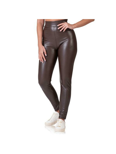 Bellinda RELAX & GO LEATHEROPTIC LEGGINGS - Damen-Leggings in Lederoptik - dunkelbraun