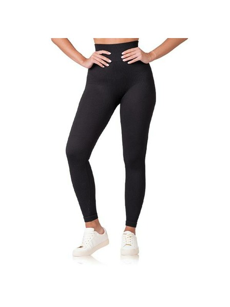 Bellinda RELAX & GO RIB OPTIC LEGGINGS - Damenmodische Leggings - schwarz