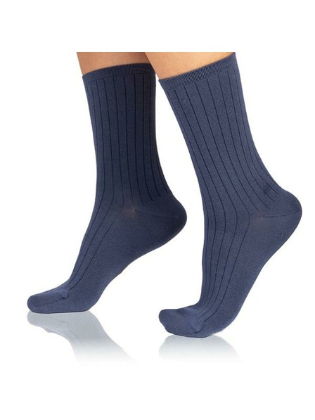 Bellinda FANCY RIB MODAL SOCKS - Damensocken aus Modal - blau