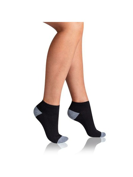 Bellinda SPORT WOMEN IN-SHOE 3x - Damensportknöchelsocken 3er Pack - schwarz