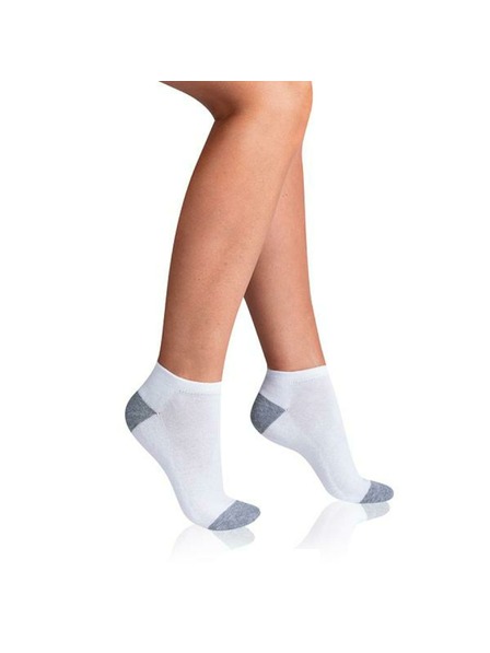 Bellinda SPORT WOMEN IN-SHOE 3x - Damensportknöchelsocken 3er Pack - weiß