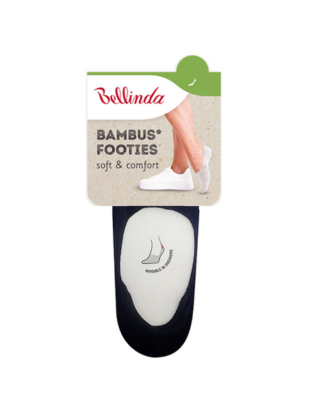 Bellinda BAMBUS FOOTIES SOCKS - Bambussocken sehr kurz für Damen - schwarz