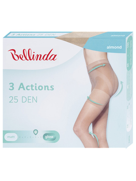 Bellinda 3ACTIONS 25 DEN - Formende Strumpfhose - mandelfarben