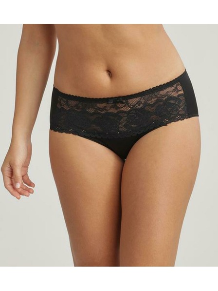 Playtex PLAYTEX RCS FLOWER ELEGANCE MIDI BRIEF - Damenhöschen mit Spitze - schwarz