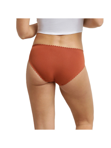 DIM DIM BODY TOUCH MIDI BRIEF 2x - Damenhöschen 2er-Pack - ziegelrot - weiß