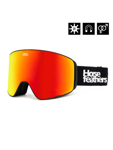 Horsefeathers Snowboard-Brille Lynx - black/mirror red
