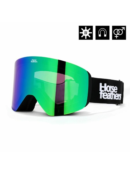 Horsefeathers Snowboard-Brille Colt - black/mirror green