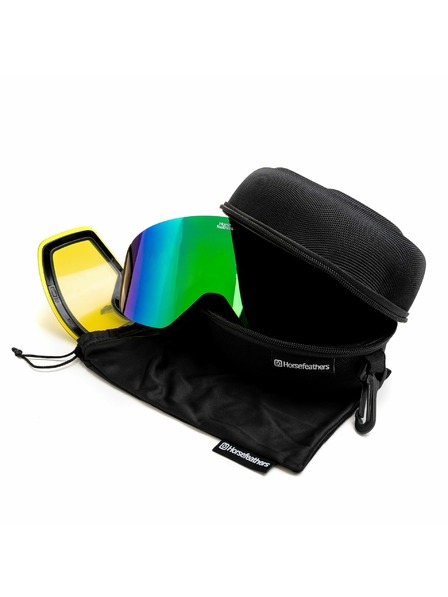 Horsefeathers Snowboard-Brille Colt - black/mirror green