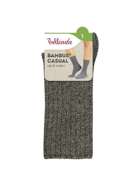 Bellinda BAMBUS CASUAL SOCKS - Winter Bambussocken - grauer Melange