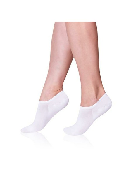 Bellinda BAMBUS SNEAKER SOCKS - Damen Invisible-Socken - weiß