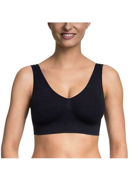 Bellinda EASY BRA - Damen Sportlicher BH ohne Bügel - schwarz