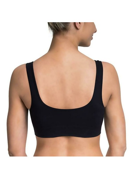 Bellinda EASY BRA - Damen Sportlicher BH ohne Bügel - schwarz