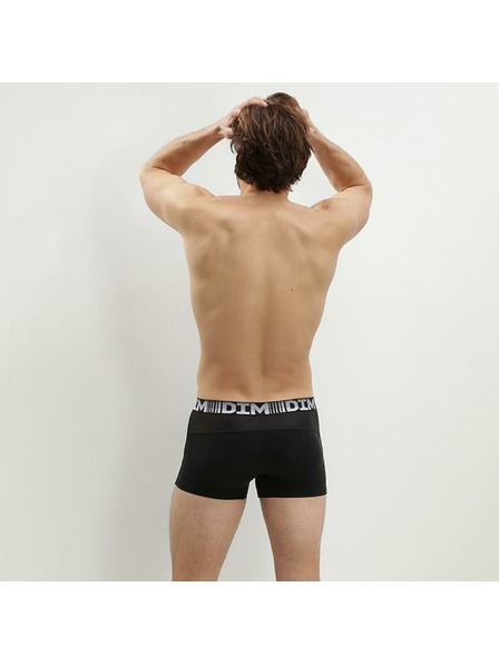 DIM DIM COTTON 3D FLEX AIR BOXER 2er - Herrenboxershorts 2er-Pack - grau - schwarz