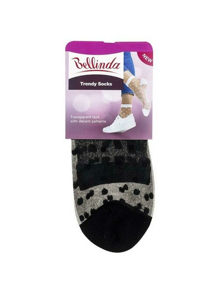 Bellinda Schwarze gepunktete Seidensocken für Damen Bellinda TRENDY SOCKS
