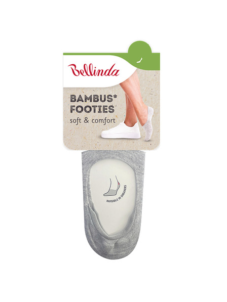 Bellinda Graue Damen Bamboo Very Low Socken BELLINDA Bamboo Footie