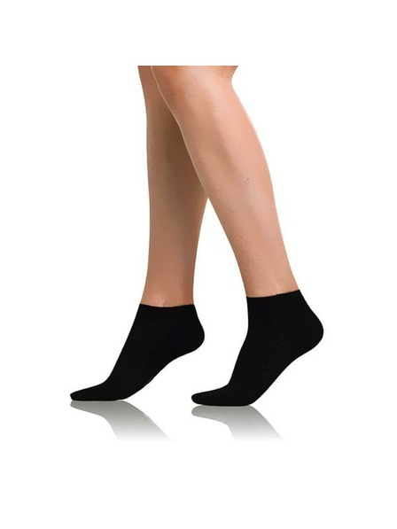 Bellinda Schwarze Damen-Söckchen Bellinda BAMBUS AIR LADIES IN-SHOE SOCKS