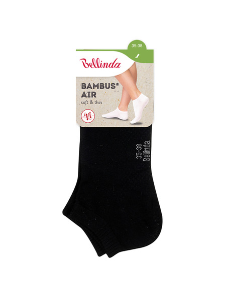 Bellinda Schwarze Damen-Söckchen Bellinda BAMBUS AIR LADIES IN-SHOE SOCKS